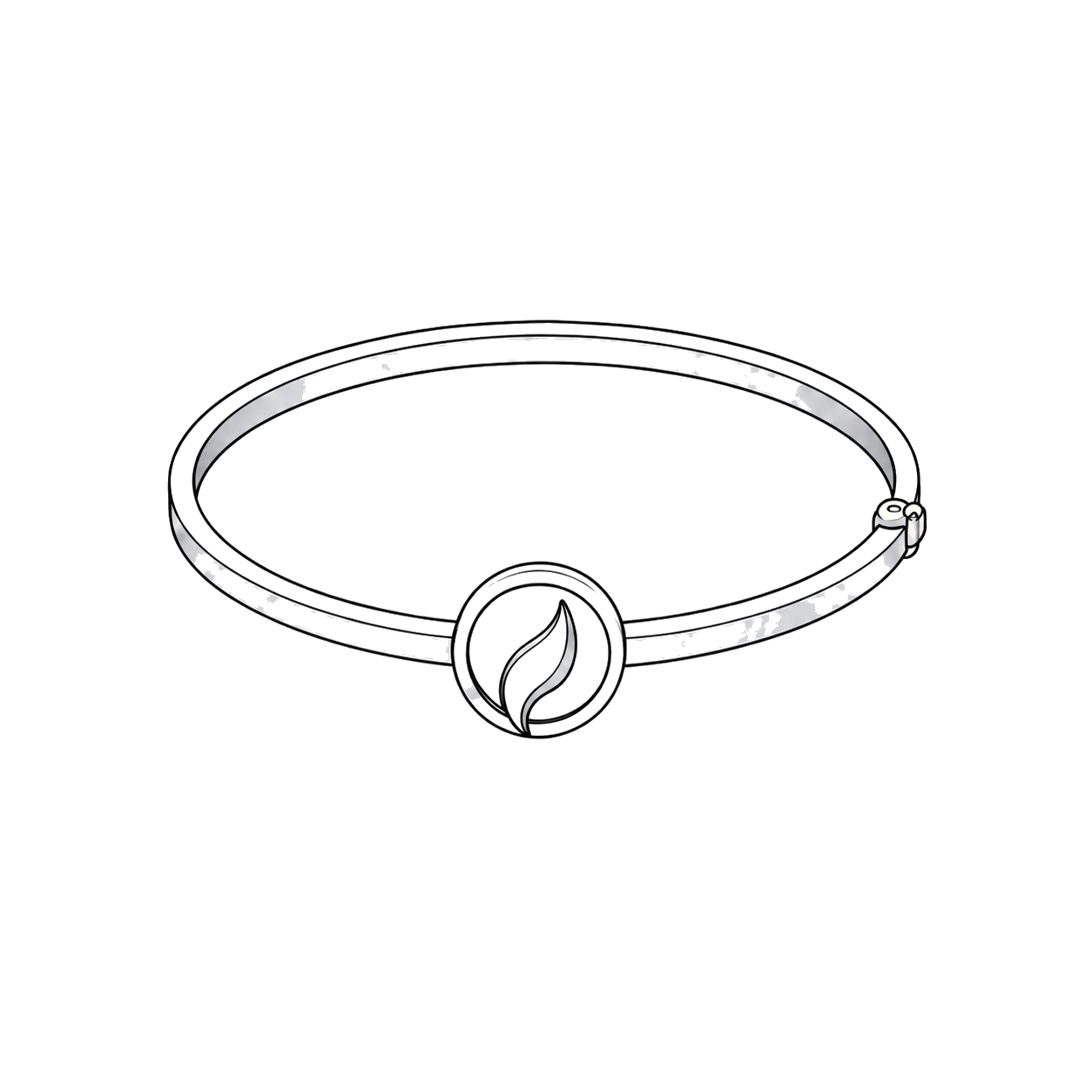Bangle style line drawing.
