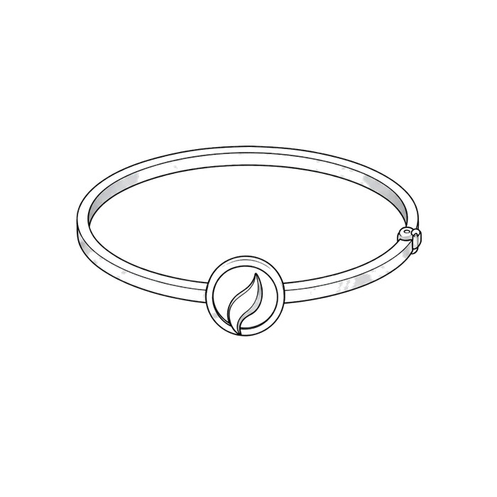 Custom pet jewelry bangle style.