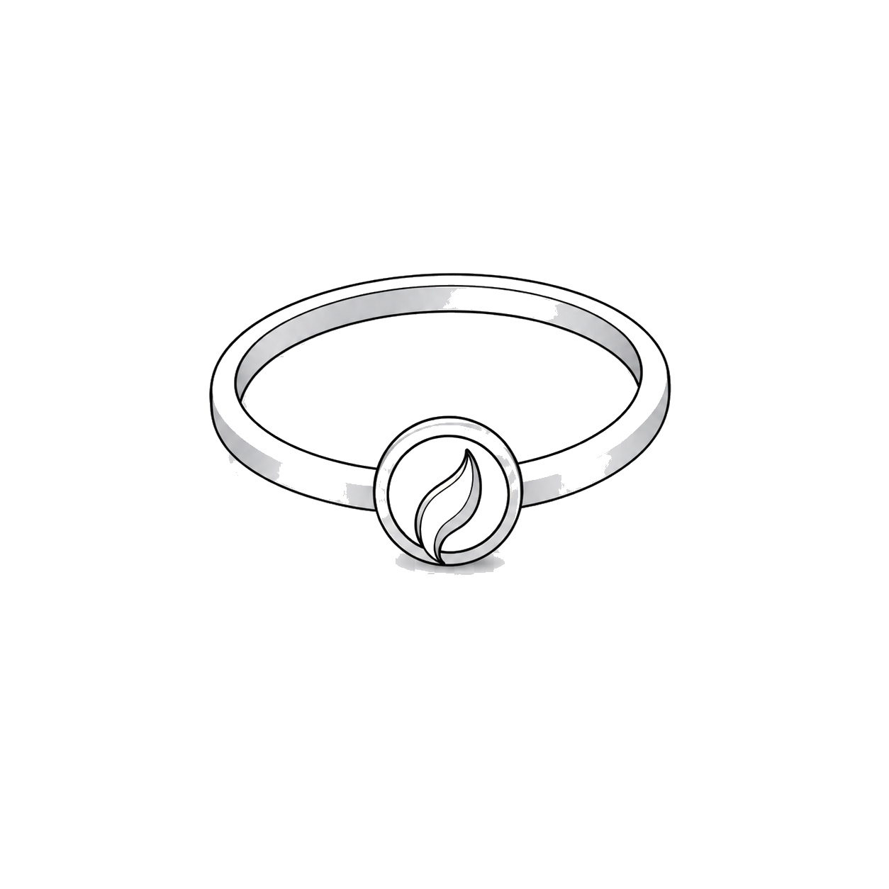 Ring style line drawing.