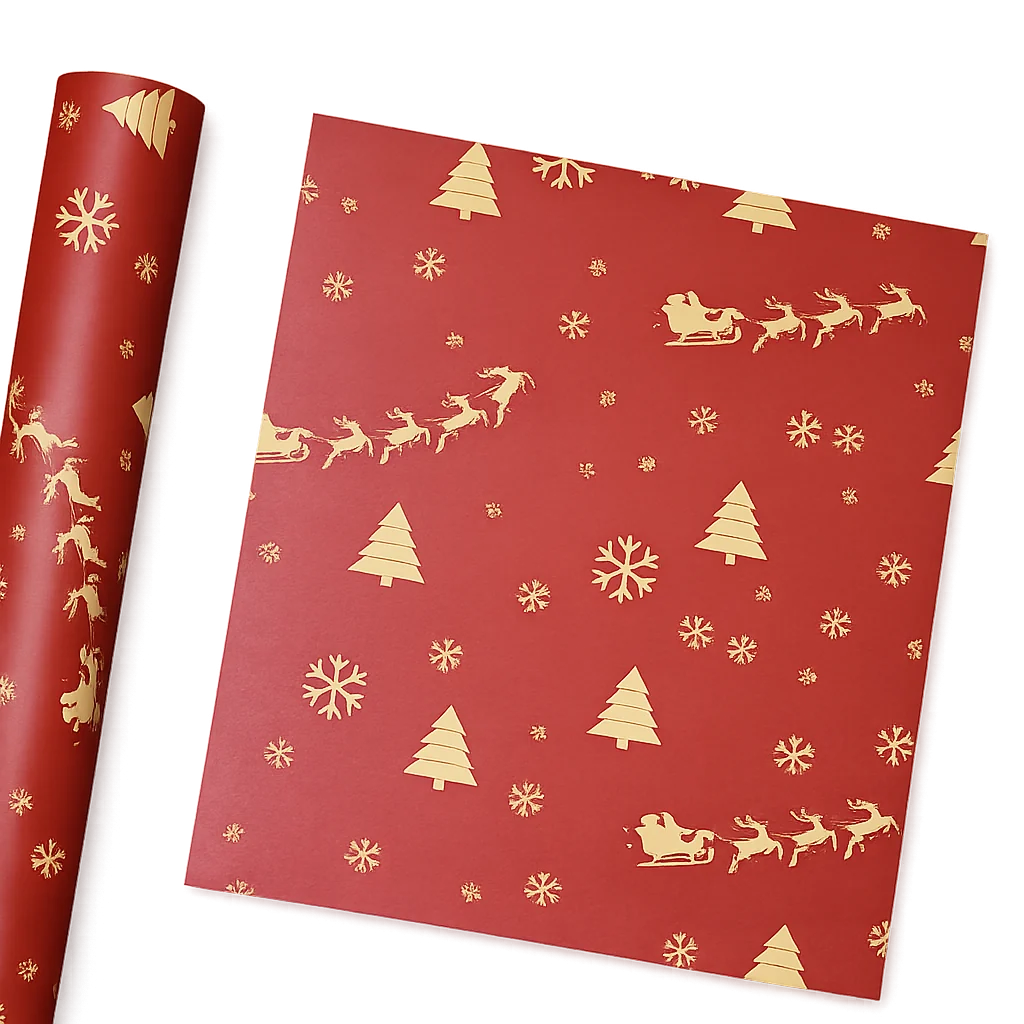 Seasonal Christmas wrapping for a pet keepsake