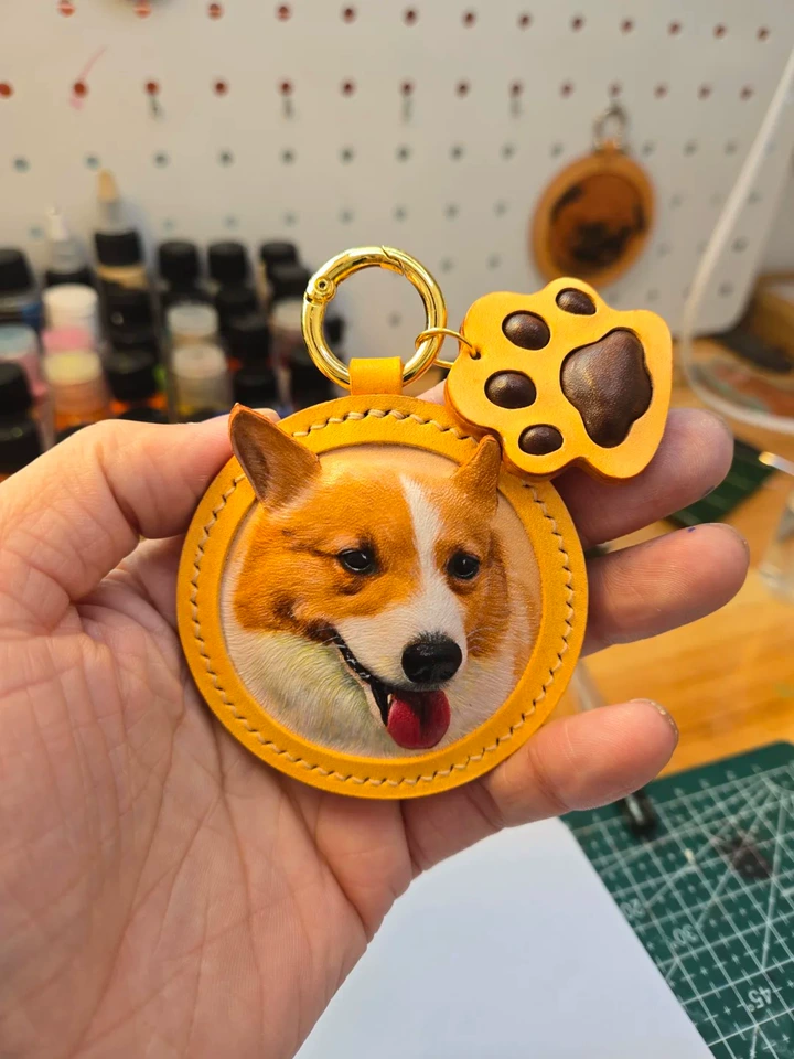 Custom Leather Pet Charm