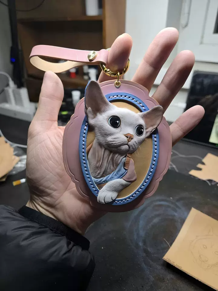 Custom Leather Pet Charm