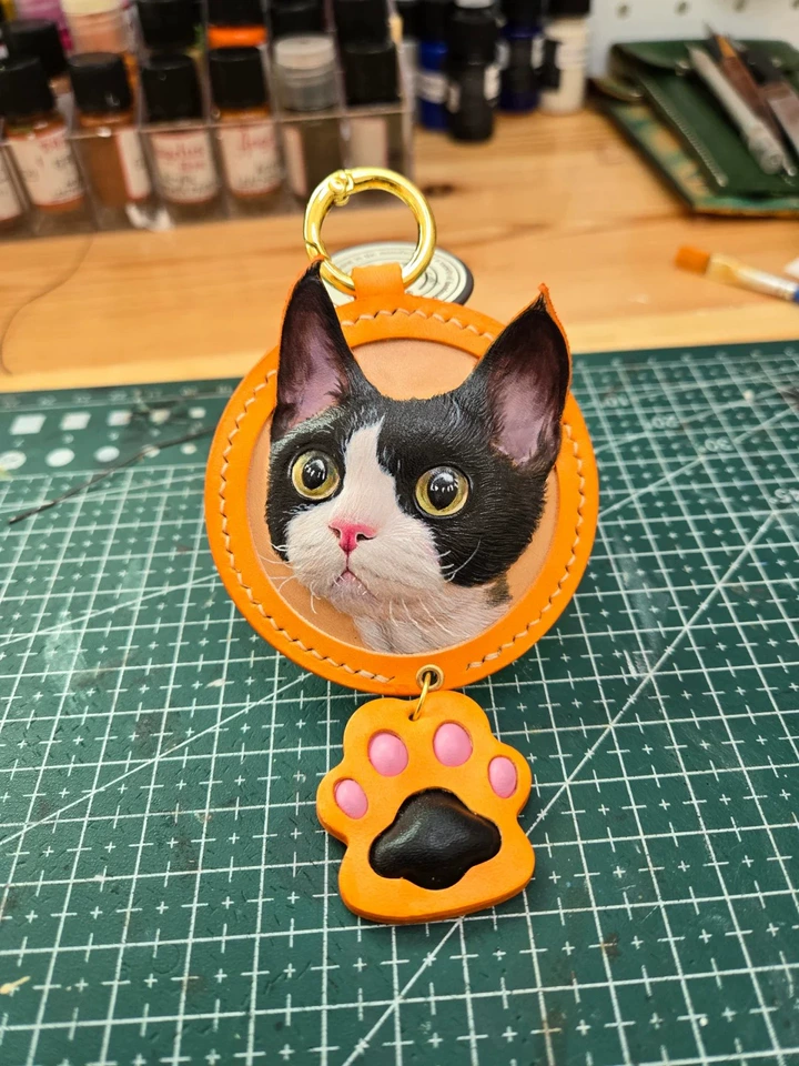 Custom Leather Pet Charm