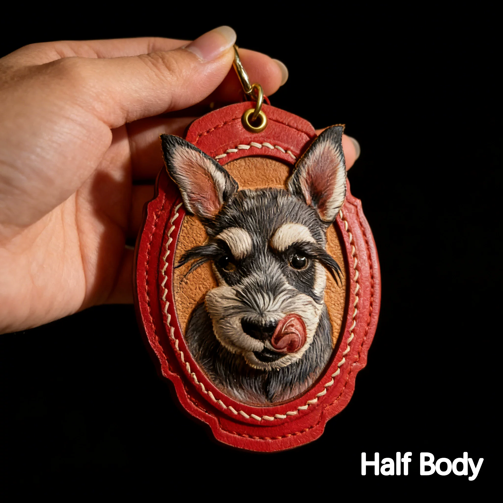 Custom Leather Pet Charm