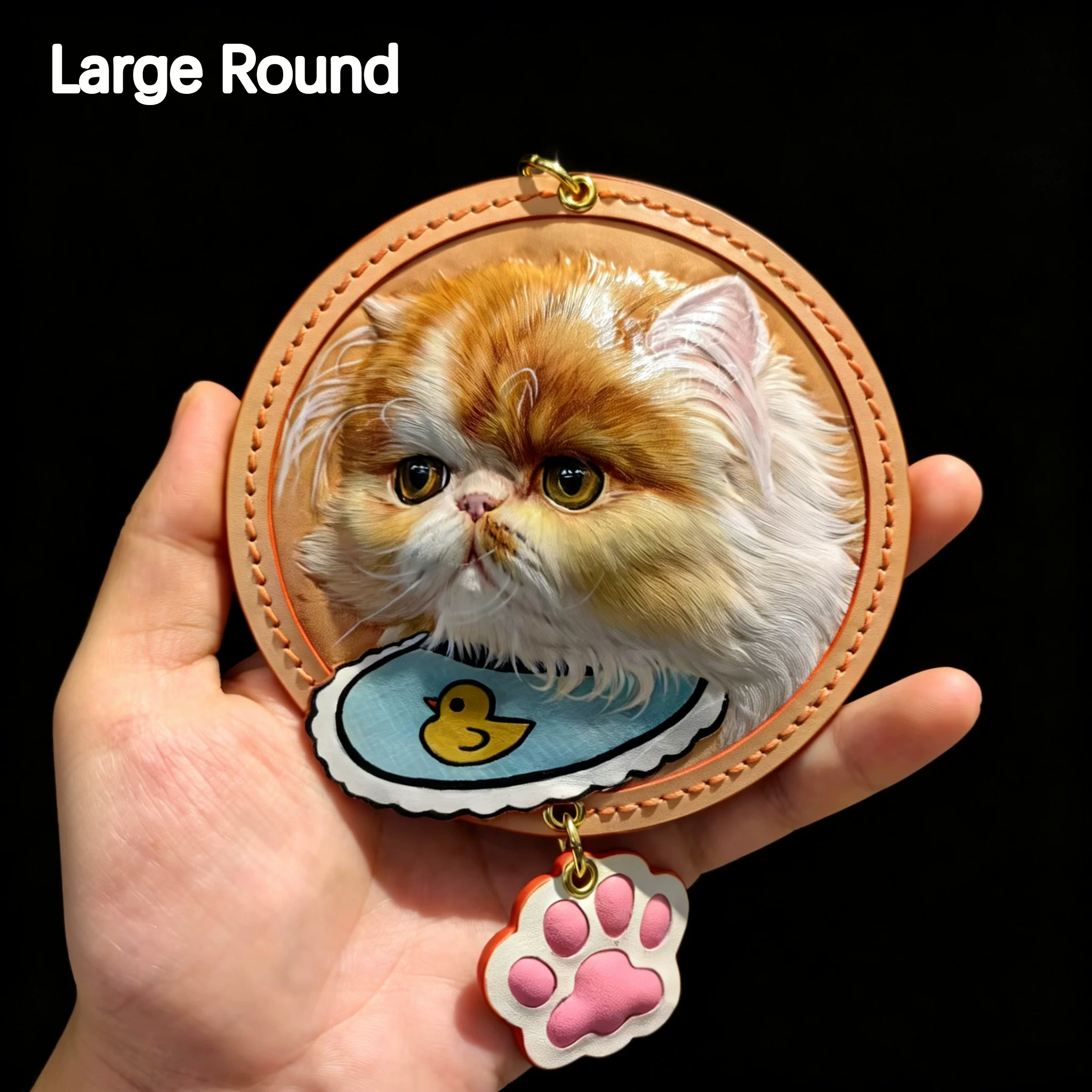 Custom Leather Pet Charm