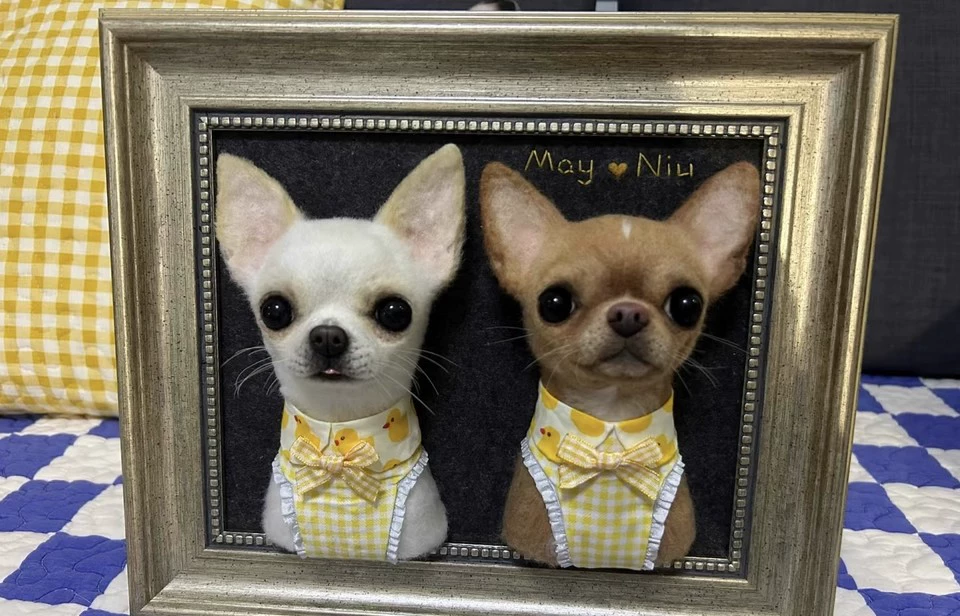 Custom Wool Felt Pet Sculpture
