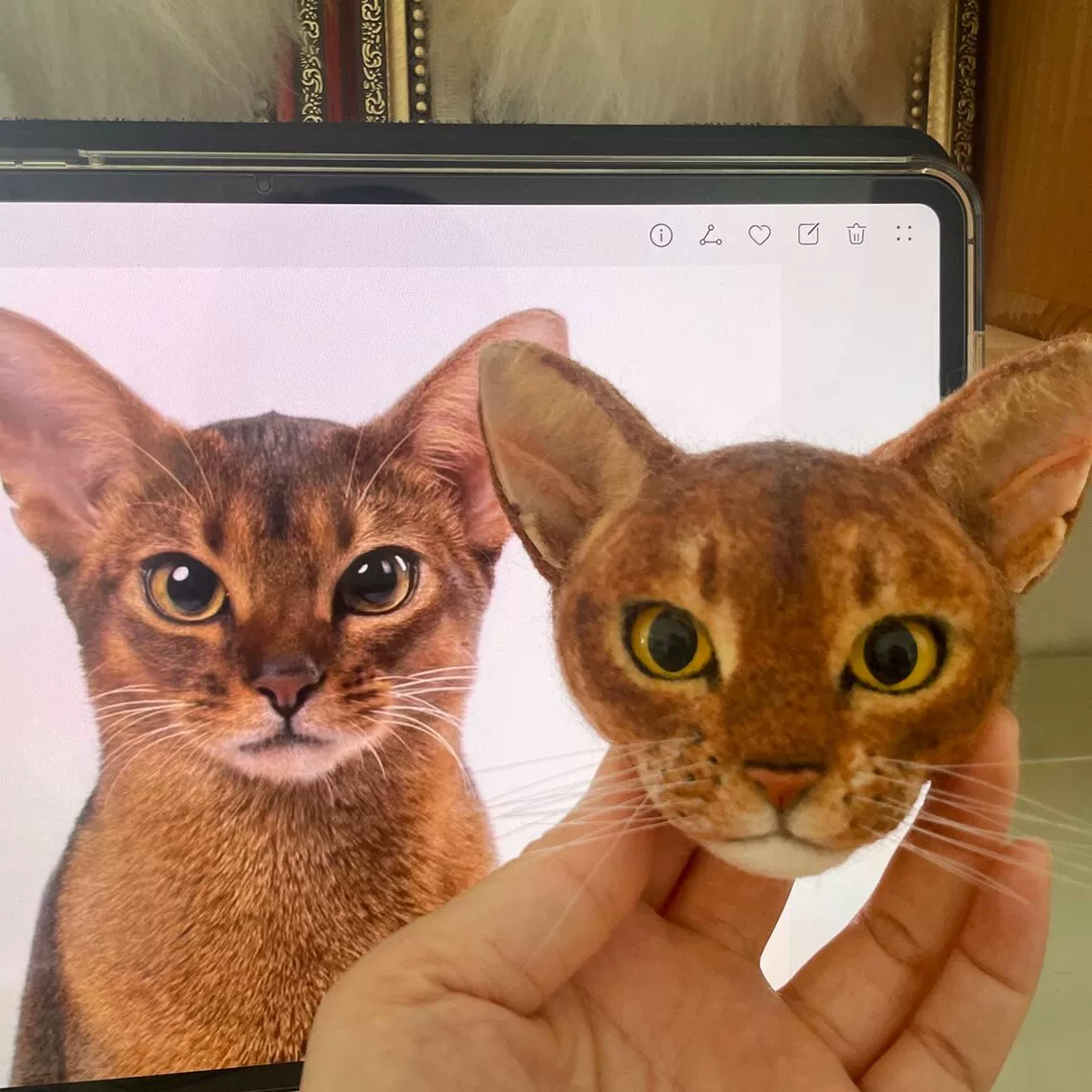 Custom Wool Felt Pet Sculpture