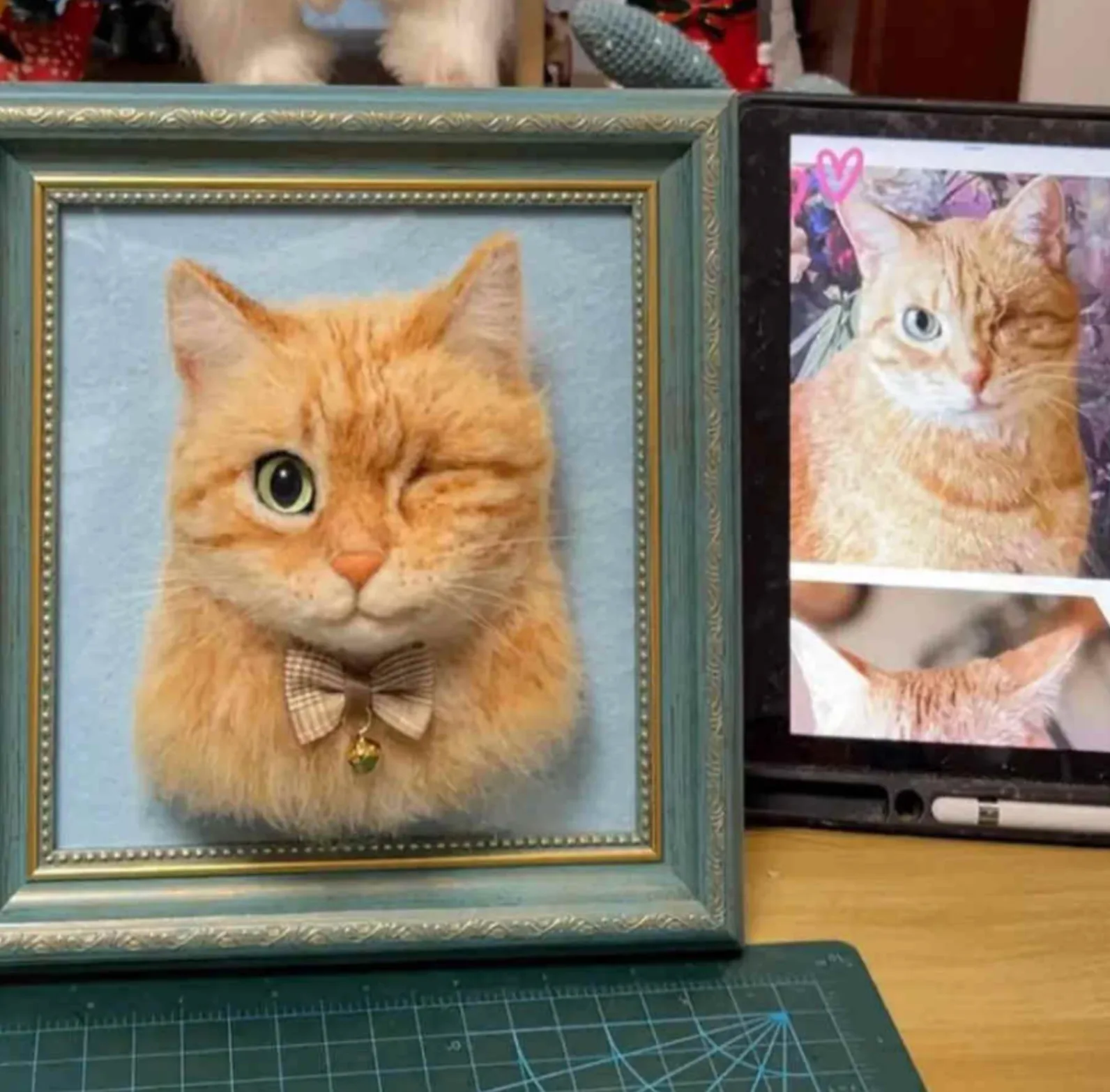 Custom Wool Felt Pet Sculpture