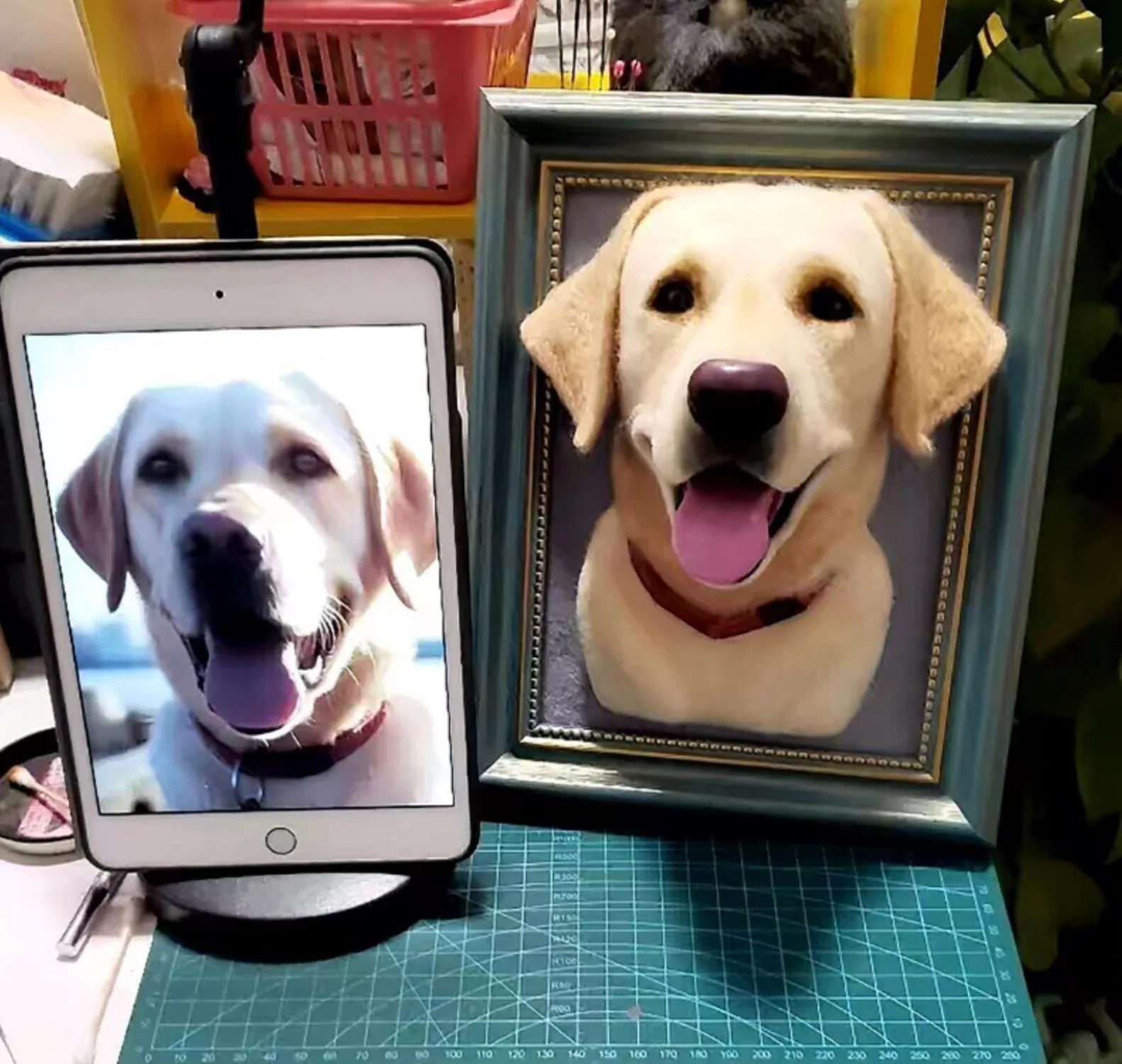 Custom Wool Felt Pet Sculpture